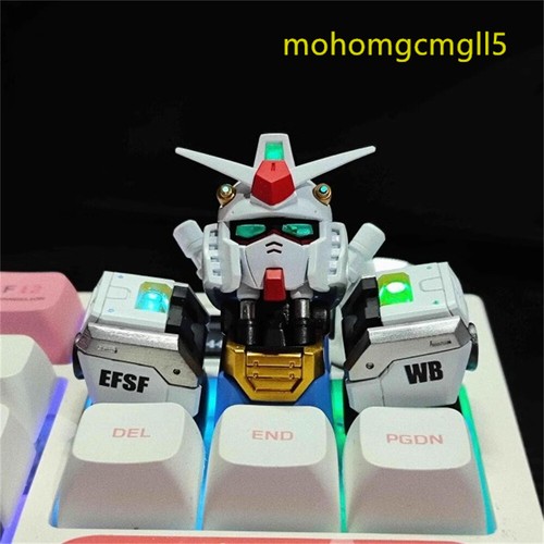 GUNDAM RX-78 Keycap Resin 3-in-1 Translucent Key Cap Keyboard ornament Toy Gift - Picture 4 of 16
