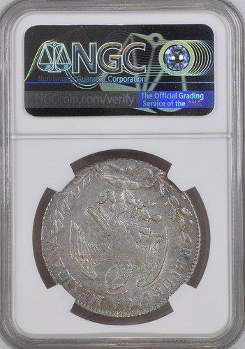 Mexico Silver 8 Reales 1869-Ga JM Guadalajara Mint NGC MS-60! Very Rare! - Picture 4 of 6