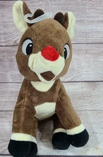 Fetch For Pets Plush Rudolph The Red-Nosed Reindeer Stuffed Dog Toy Squeaks 8"