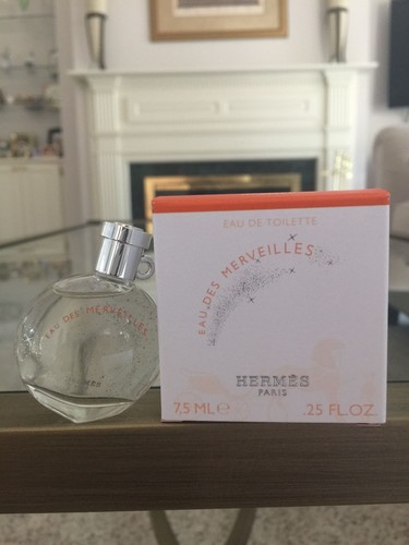 Hermes Eau Des Merveilles EDT 7.5ml Mini COLLECTOR'S BOTTLE NIB With Cord