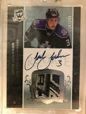 07-08 UPPER DECK THE CUP Jack Johnson 2 COLOR PATCH AUTO 224/249 #121 KINGS RC