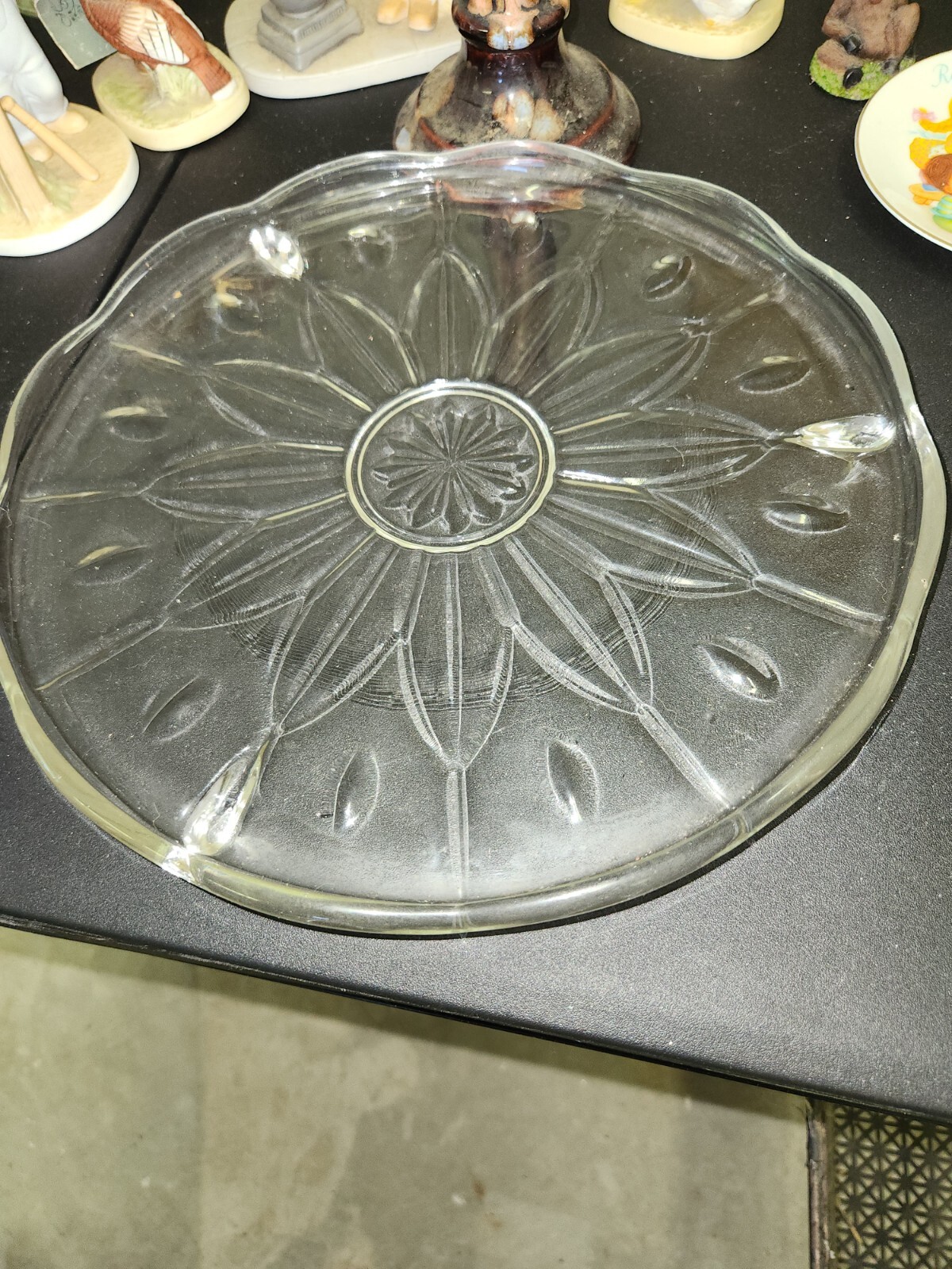 PRINCESS HOUSE Crystal Pedestal Cake Stand Dome Cover ≈ HERITAGE 1980s