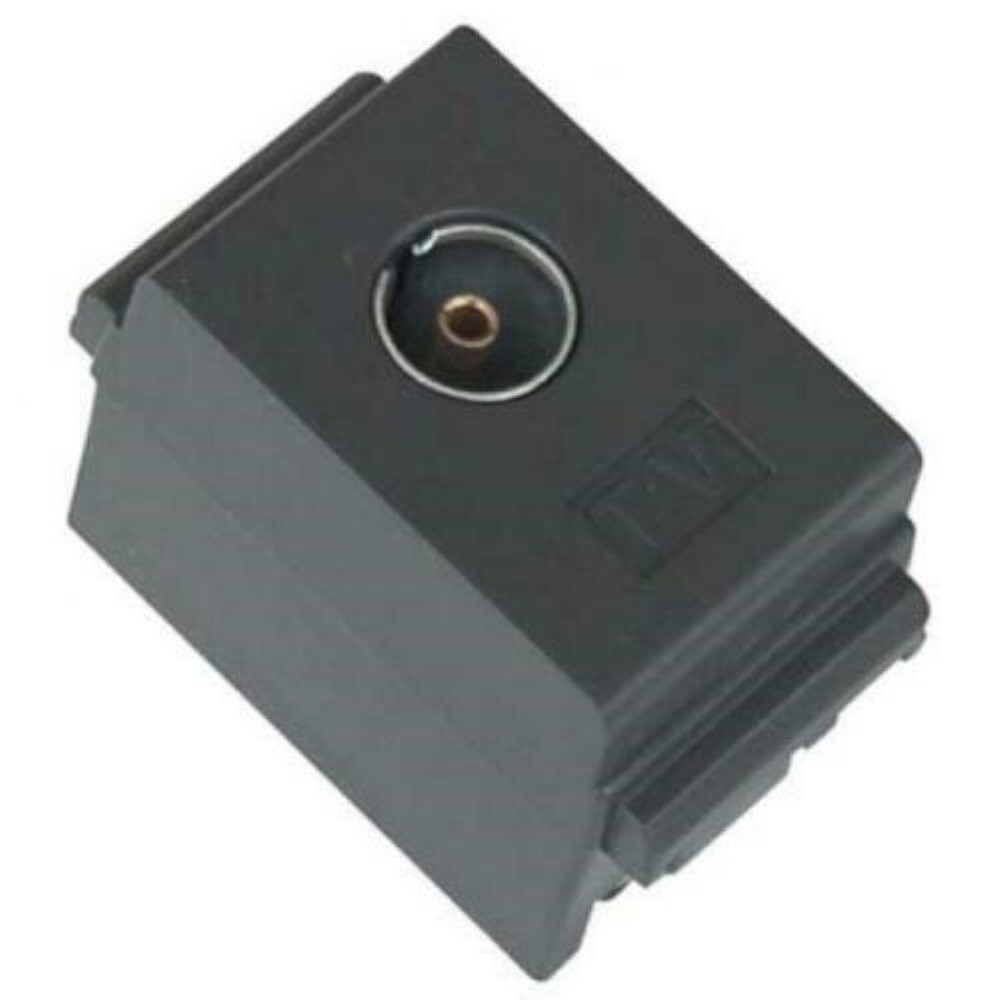 Marlanvil 7858 presa coax passante Ø 9,5mm grigio