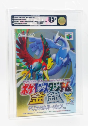 VGA 85+ Pokemon Stadium Gold Silver N64 Nintendo Japanese Sealed 2000 NM+ Graded
