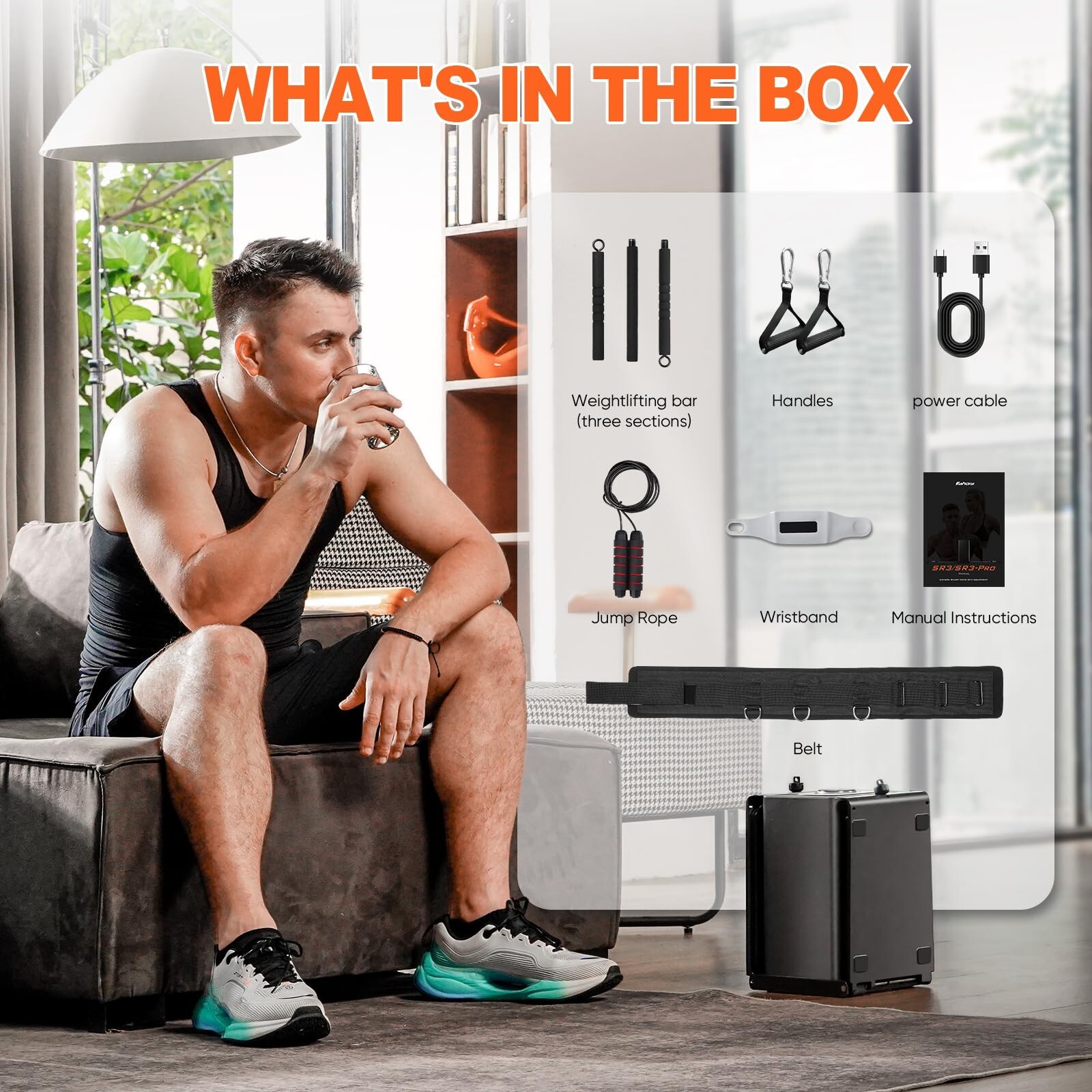 SR3 Pro Smart Home Gym Equipment All in One Compact Foldable Full Body Fitness