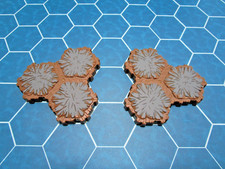 Rock 3-Hex Tile X2 Heroscape Terrain