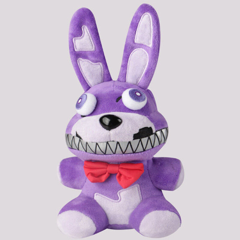  Nightmare Bonnie Plush Toy, FNAF plushies Toy, FNAF All  Character Stuffed Animal Doll Children's Gift Collection,8”(Purple Bonnie  Rabbit) : Toys & Games