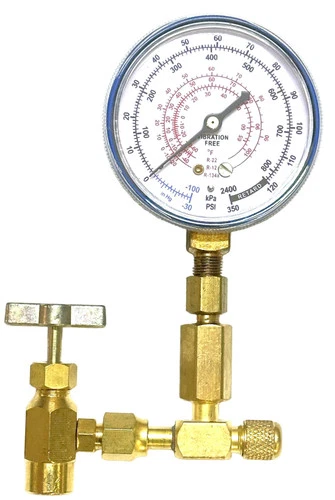 K28, R12, R22 & R134a, Check & Charge-Kit Gauge kit 1/4" MF Hose Connection