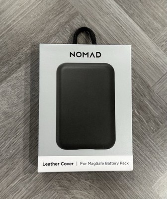 Nomad Leather Cover For MagSafe Battery Pack Black Rare Horween Leather
