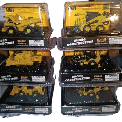 CAT Caterpillar Micro-Constructor Series 6-Pack Set  770 Truck, Excavator + More
