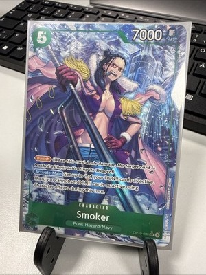OP10-030 V.1 SR Smoker Englisch Alt Art One Piece TCG Near Mint Boosterfrisch
