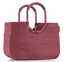 reisenthel loopshopper Tasche L Einkaufstasche Korb twist maroon OR3104