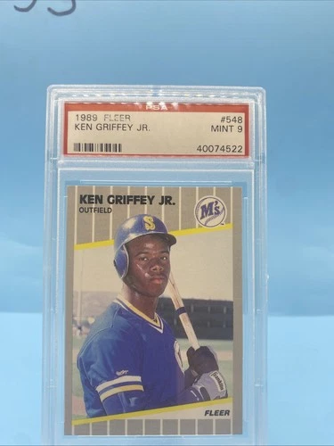 1989 Fleer - Ken Griffey Jr #548 (RC) Rookie! HOF PSA Mint 9