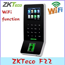 ZKTeco F22 WIFI+ID TCP/IP Biometric Fingerprint Time Attendance Access Control