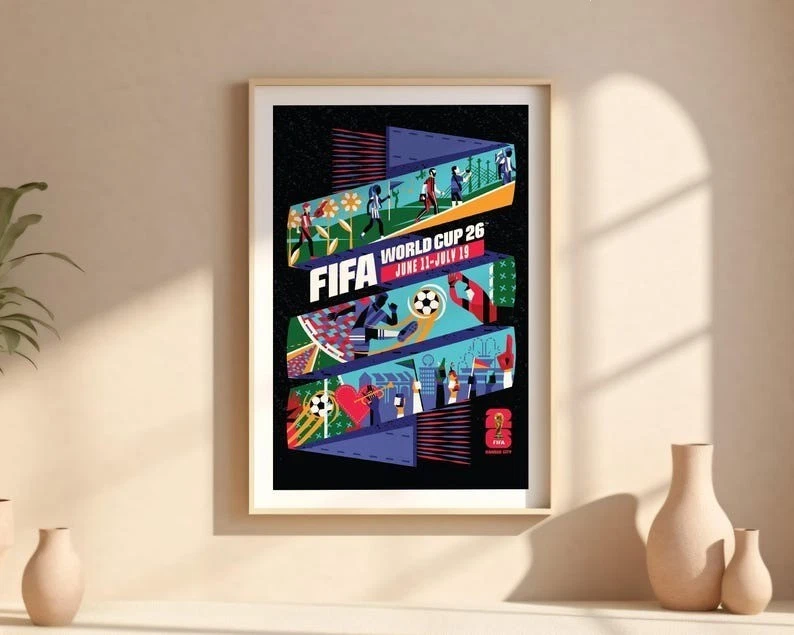 FIFA World Cup 2026 Cityscapes Poster