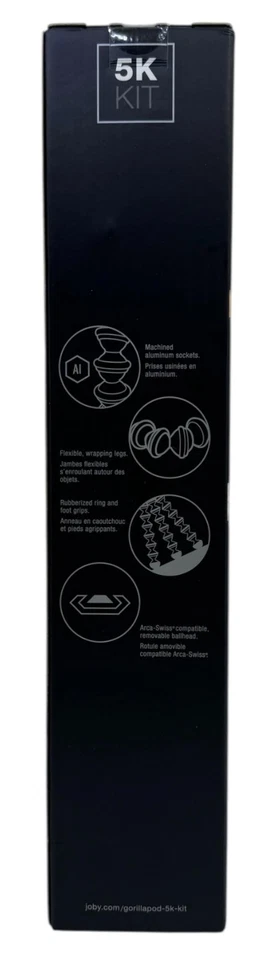 Joby Gorillapod 5K Kit Max 11 Lbs / 5 Kg JB01508-BWW GP5KBH-ORWW NIB 3000-145 - Image 3 of 4