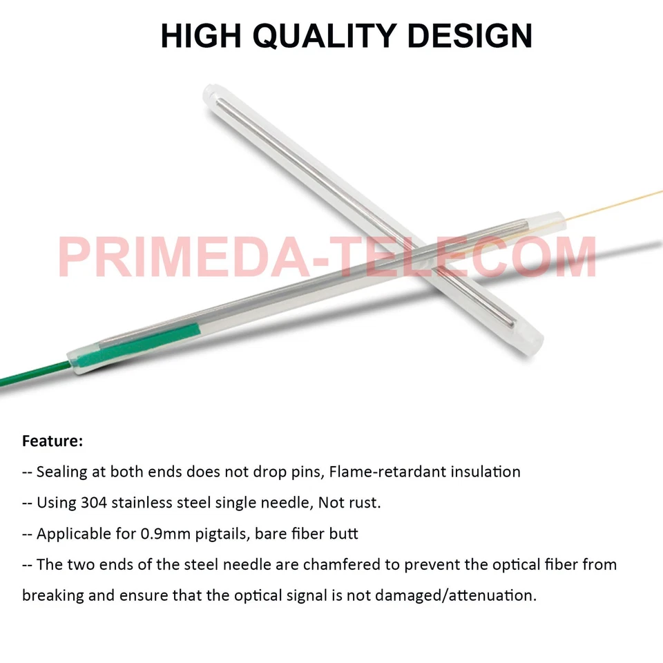 1000PCS Fiber Optic Fusion Splice Protection Sleeves Heat Shrink tubing Clear - Image 3 of 4