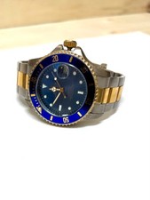 Rolex of Geneva 18 K Submariner Blue Dial Two...