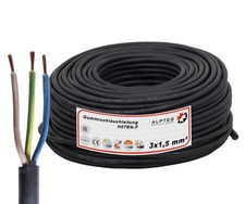 Gummikabel H07RN-F 3x1,5mm² sehr robust Baustellenkabel Gummileitung Meterware