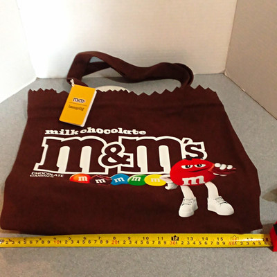 M&M's Loungefly Brown Tote Bag w/ Milk Chocolate M&M's Graphic