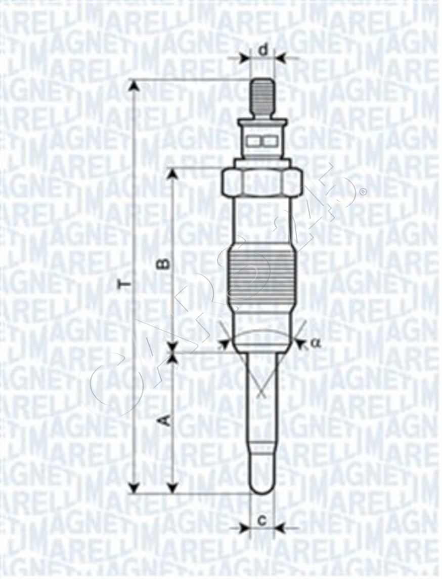 Glow Plug Fits FIAT LANCIA Brava Bravo I Marea Weekend Kappa Sw 596033