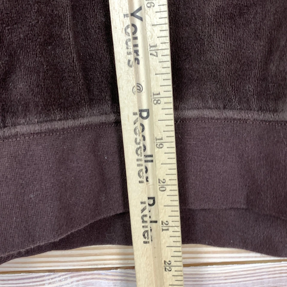 Sudadera con Capucha J Crew Terciopelo Mujer Pequeña Marrón Chocolate Relajada Salón BA367 Foto 4 de 4