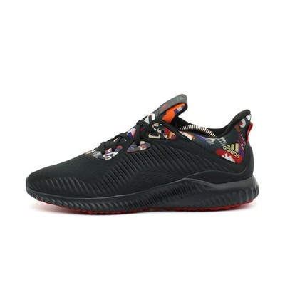 adidas Herren Alphabounce Schuh Schwarz/Bunt Textil Atmungsaktiv Sneaker EU 42 