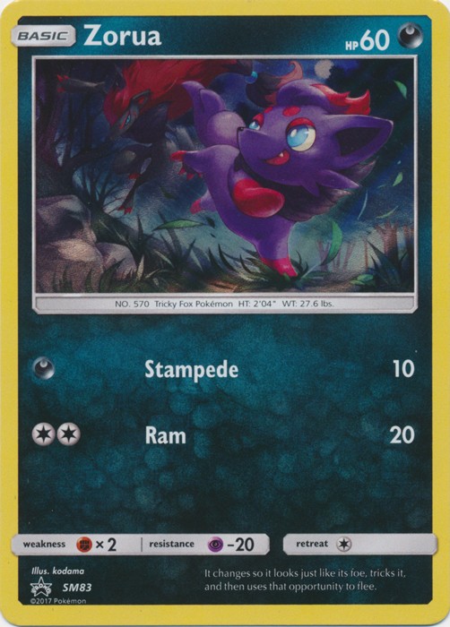 Zorua - SM83 - SM Black Star Promos - Near Mint