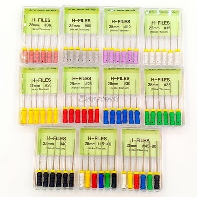Dental Niti Nickel Titanium H/K-FILES Endo Hand Root Canal File 21/25/31 mm