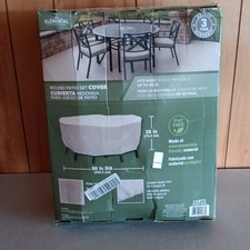 UPC 076903002601 product image for Elemental Deluxe Round Patio Set Cover 80in Beige Weather Resistant PVC Free | upcitemdb.com