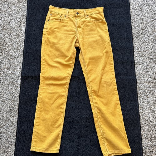 Pantalones ajustados de pana Levis 511 30x30 - Amarillo - 5 bolsillos - Calce ajustado - Pestaña blanca - Imagen 1 de 21