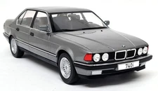 MCG 1/18 - BMW 7 Series 740I Metallic Grey 1992 E32 Diecast Model Car