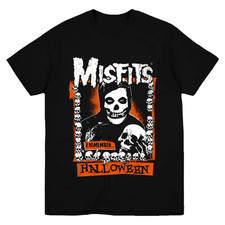 Vtg Misfits Band I Remember Halloween Cotton Black Full Size Unisex Shirt CM498