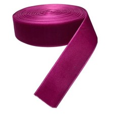 Chenkou Craft 5 Yards 1" Fuschia Velvet Ribbon Christmas Docoration Craft Pac...