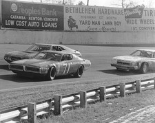 Buddy Baker moves to inside of Richie Panch at a NASCAR Grand Nati- Old Photo