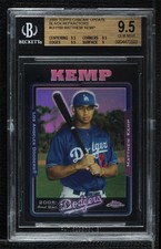 2005 Chrome Update & Highlights Black Refractor Matt Kemp BGS 9.5 GEM MINT 05nw