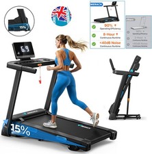 MERACH T12 Foldable Treadmill 15% Incline Home Gym Folding With Walking Pad App