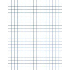 School Smart Graph Paper Pad 8-1/2 X 11 Inches 1/2 Inch Ruling 50 Sheets Pack