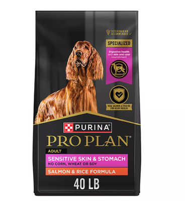 Purina  Pro Plan Sensitive Skin & Stomach Adult Dry Dog Food - Salmon & Rice 40