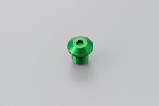 0641-0327 Blindstopfen Abdeckschraube für Spiegelgewinde M10x1,25 links grün
