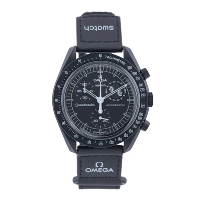 Swatch X Omega MoonSwatch Mission to the Moonphase New Moon "Snoopy" SO33B700 - Bild 1 von 4
