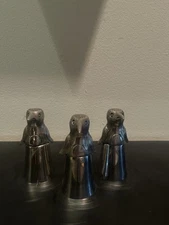 Vintage set of three stirrup cups 