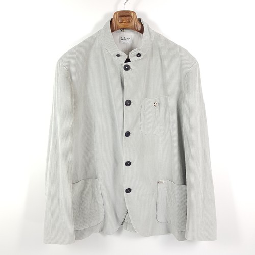Luis Trenker Corduroy Janker Men's Size 60 Gray Cotton Stretch Jacket Traditional Sport Coat