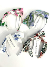 JANIE AND JACK Lot 4 Headbands NWT One Size Floral Spring Pink Blue D4