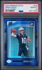 2024 Panini Donruss Optic Drake Maye Blue Hyper Rated Rookie #229 PSA 10
