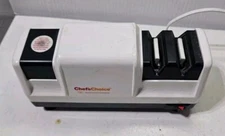Chefs Choice 100 Diamond Hone Electric Knife Sharpener  3-Stage White Tested