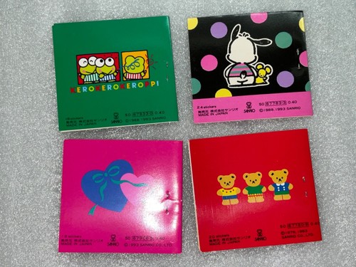 VTG 1990s Sanrio Mini Sticker Book Lot of 4 Kitty Keroppi Pochacco Heart 1993 - Picture 4 of 20