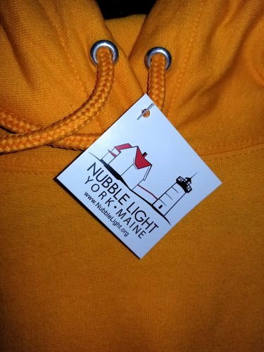 Brand New Nubble Lighthouse York Maine Orange Pullover XXL Hoodie Sweatshirt - Picture 4 of 6