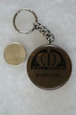 Kingwood Custom Wood Trim Wood Round Keychain Key Ring #21916