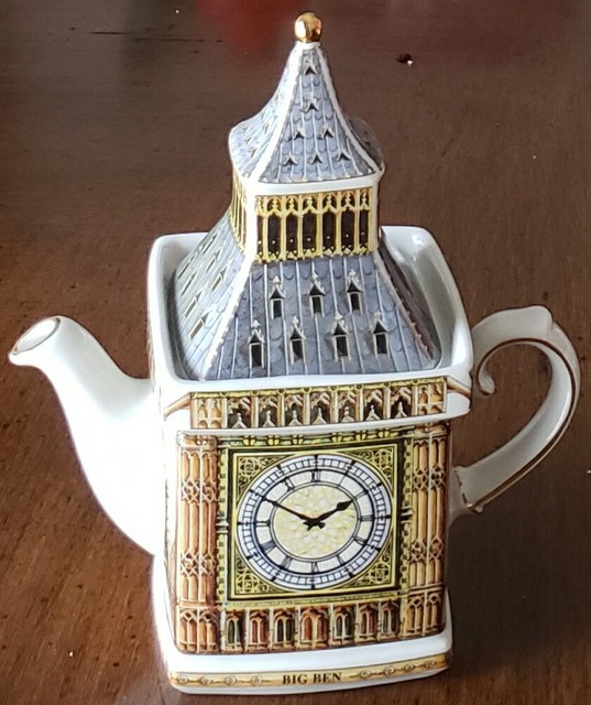 PreOwned James Sadler England “Big Ben” Teapot 2pc eBay